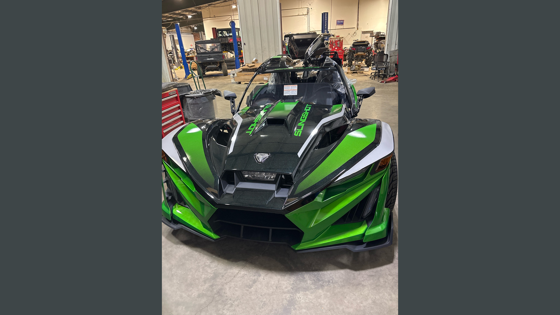 New 2026 Polaris Slingshot Grand Touring Viper Black with Green